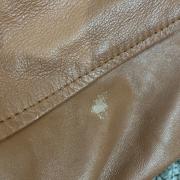 Real Leather Bomber Jacket Size 8 - Picture 3 of 8